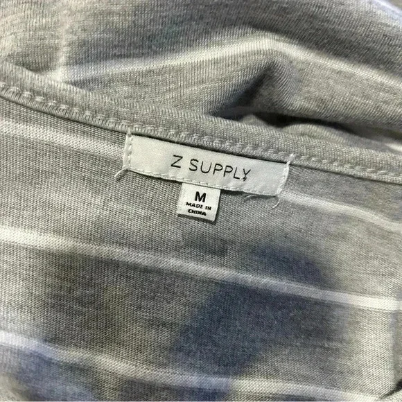 Z Supply Gray Striped Maxi Dress - Picture 4 of 5